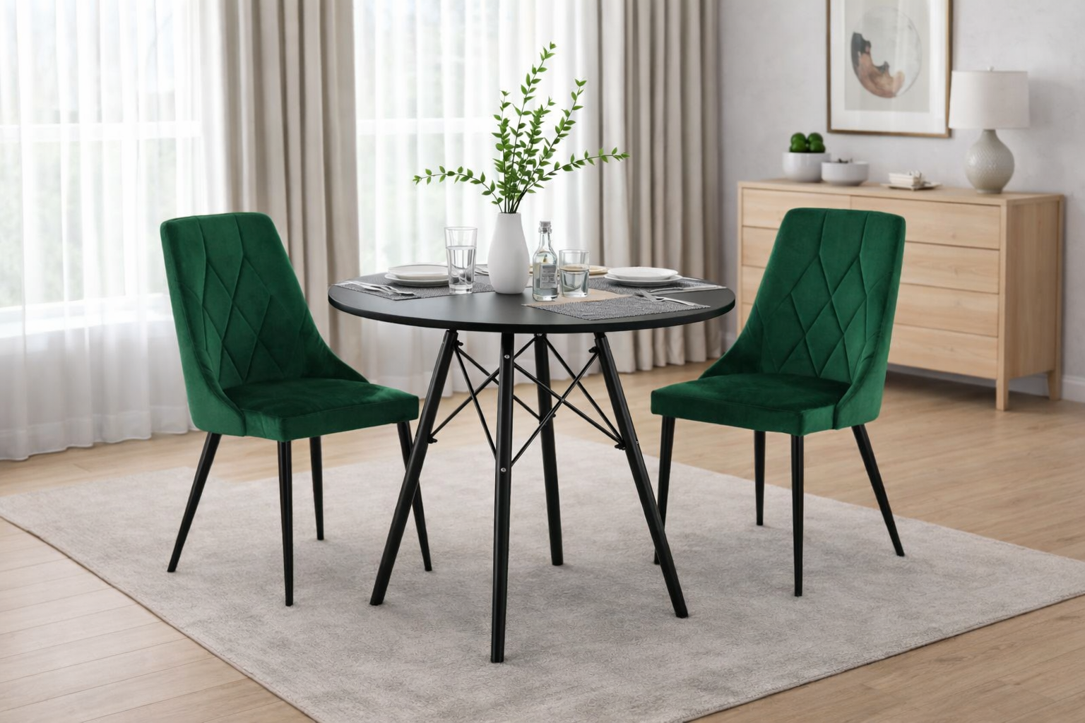 80 ČIERNY + IMOLA ZELENÁ (ČIERNE)